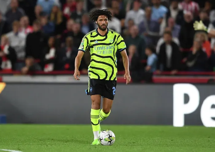 Framed Print : Mohamed Elneny in Action: Arsenal's Midfield Maestro Shines in Carabao Cup Clash Against Brentford Framed Print : Mohamed Elneny in Action: Arsenal's Midfield Maestro Shines in Carabao Cup Clash Against Brentford