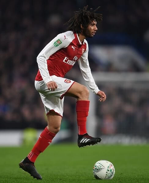 Mohamed Elneny in Action: Chelsea vs. Arsenal - Carabao Cup Semi-Final First Leg (2017-18)