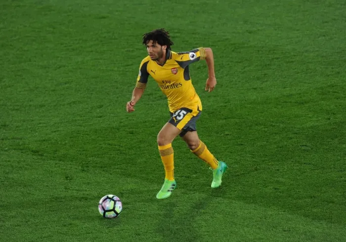 Framed Print : Mohamed Elneny in Action: Crystal Palace vs. Arsenal, Premier League 2016-17