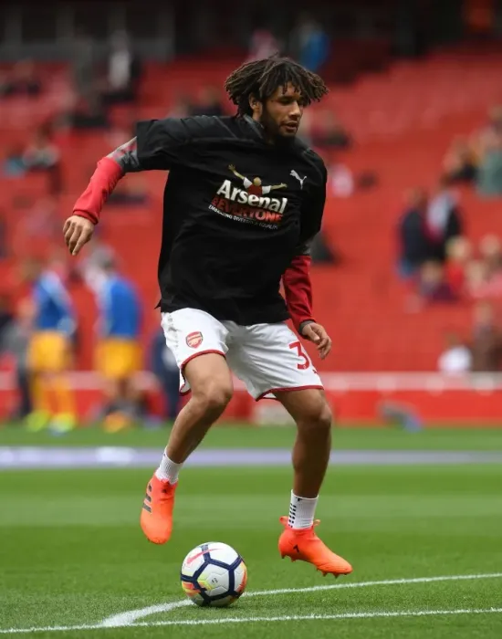 Framed Print : Mohamed Elneny (Arsenal). Arsenal 2: 0 Brighton & Hove Albion Framed Print : Mohamed Elneny (Arsenal). Arsenal 2: 0 Brighton & Hove Albion