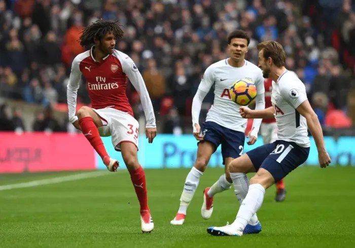 Framed Print : Mohamed Elneny (Arsenal). Tottenham Hotspur 1: 0 Arsenal. Premier League. Wembley Stadium Framed Print : Mohamed Elneny (Arsenal). Tottenham Hotspur 1: 0 Arsenal. Premier League. Wembley Stadium