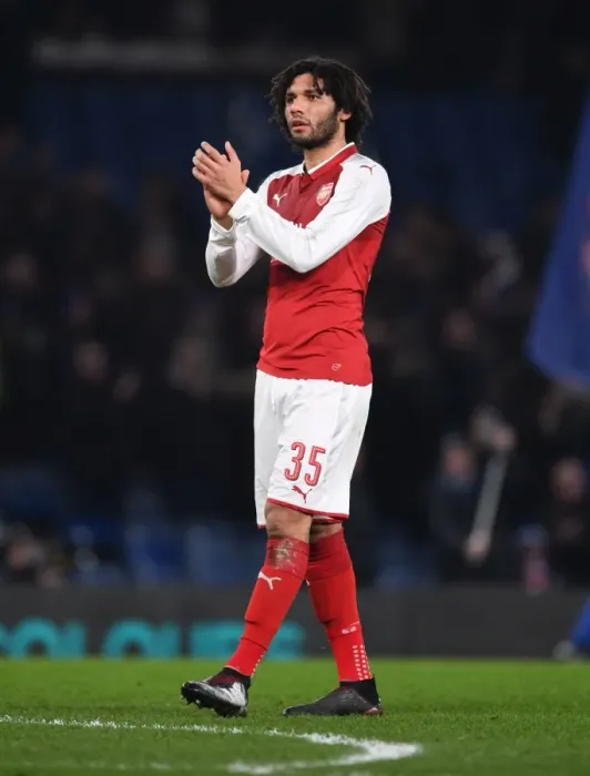 Framed Print : Mohamed Elneny - Arsenal's Determined Midfielder in Chelsea Showdown (Carabao Cup Semi-Final 1st Leg, 2017-18) Framed Print : Mohamed Elneny - Arsenal's Determined Midfielder in Chelsea Showdown (Carabao Cup Semi-Final 1st Leg, 2017-18)