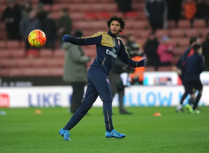 Framed Print : Mohamed Elneny: Arsenal's Midfield Maestro Readies for Stoke City Showdown (2016)
