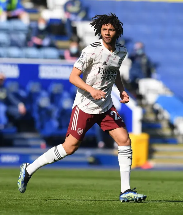 Framed Print : Mohamed Elneny: Arsenal's Midfield Maestro Shines in Premier League Clash Against Leicester City Framed Print : Mohamed Elneny: Arsenal's Midfield Maestro Shines in Premier League Clash Against Leicester City