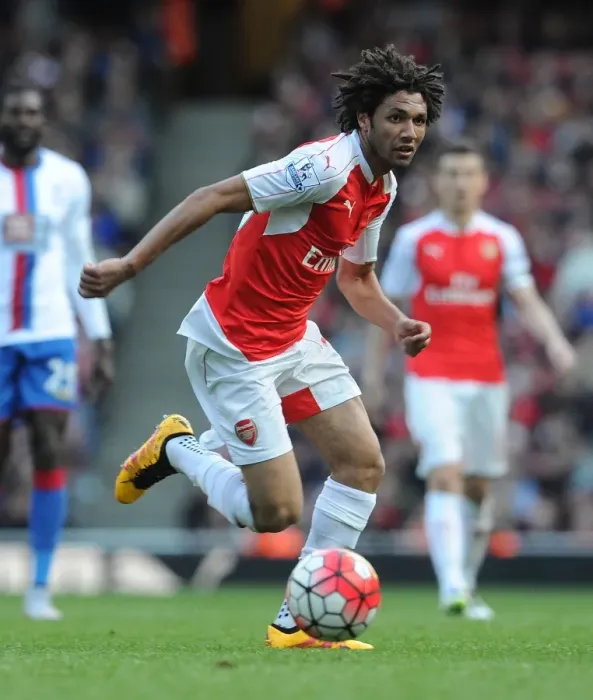 Framed Print : Mohamed Elneny: Arsenal's Midfield Maestro vs Crystal Palace, Premier League 2015-16