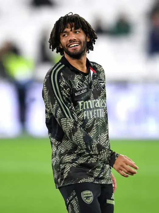 Framed Print : Mohamed Elneny Prepares for West Ham Showdown in Carabao Cup (2023-24)