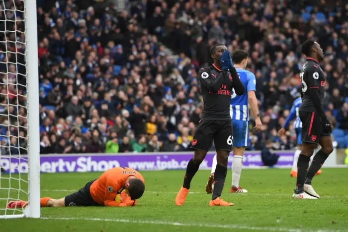 Framed Print : Moment of Frustration: Eddie Nketiah Reacts to Missed Opportunity in Arsenal's Match against Brighton & Hove Albion Framed Print : Moment of Frustration: Eddie Nketiah Reacts to Missed Opportunity in Arsenal's Match against Brighton & Hove Albion