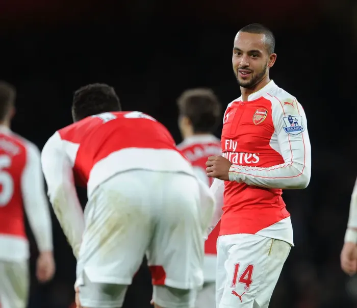 Framed Print : A Moment of Unity: Walcott and Giroud's Chat Amidst Arsenal vs Manchester City Rivalry (2015-16) Framed Print : A Moment of Unity: Walcott and Giroud's Chat Amidst Arsenal vs Manchester City Rivalry (2015-16)