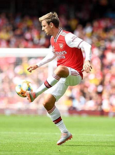 Monreal in Action: Arsenal vs. Olympique Lyonnais at Emirates Cup 2019