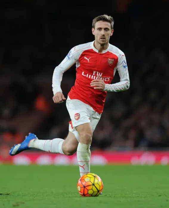Framed Print : Monreal in Action: Arsenal vs. Sunderland, Premier League 2015-16