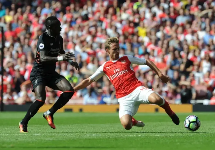 Framed Print : Monreal vs. Mane: Intense Rivalry Unfolds - Arsenal vs. Liverpool (Premier League 2016-17) Framed Print : Monreal vs. Mane: Intense Rivalry Unfolds - Arsenal vs. Liverpool (Premier League 2016-17)