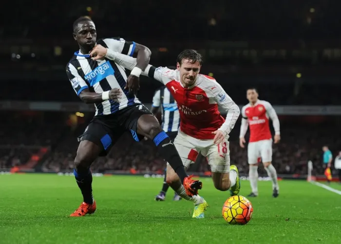 Framed Print : Monreal vs Sissoko: A Premier League Showdown at Emirates Stadium (2015-16) Framed Print : Monreal vs Sissoko: A Premier League Showdown at Emirates Stadium (2015-16)