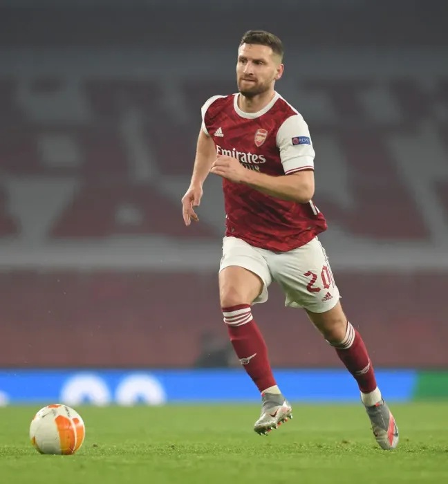 Framed Print : Mustafi in Action: Arsenal vs Molde, Europa League 2020-21 Framed Print : Mustafi in Action: Arsenal vs Molde, Europa League 2020-21