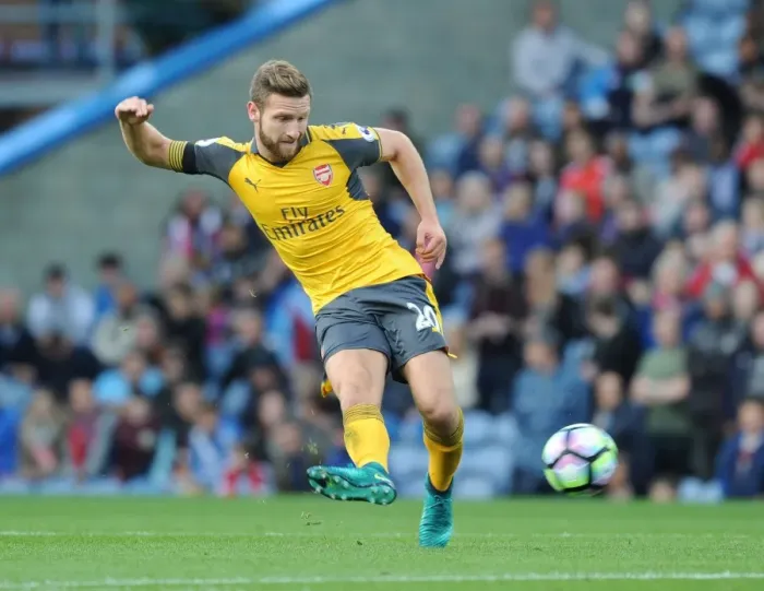 Framed Print : Mustafi in Action: Burnley vs. Arsenal, Premier League 2016-17 Framed Print : Mustafi in Action: Burnley vs. Arsenal, Premier League 2016-17