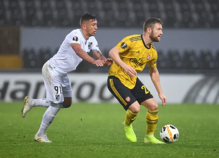 Framed Print : Mustafi Breaks Past Vitoria's Defense: Arsenal vs. Vitoria Guimaraes, UEFA Europa League 2019-20 Framed Print : Mustafi Breaks Past Vitoria's Defense: Arsenal vs. Vitoria Guimaraes, UEFA Europa League 2019-20