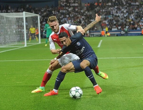 Mustafi vs Di Maria: A Battle in the Parisian Champions League Showdown (2016-17) - Arsenal FC vs Paris Saint-Germain