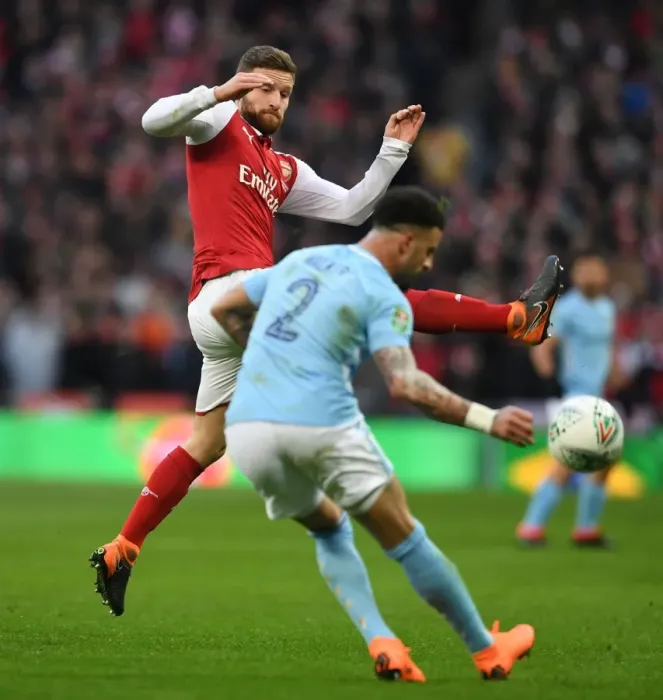 Framed Print : Mustafi vs. Walker: Clash at the Carabao Cup Final - Arsenal vs. Manchester City Framed Print : Mustafi vs. Walker: Clash at the Carabao Cup Final - Arsenal vs. Manchester City