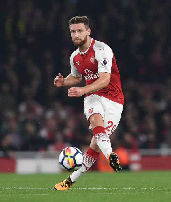 Framed Print : Mustafi's Determination: Arsenal's Shield Against West Bromwich Albion, 2017-18 Premier League