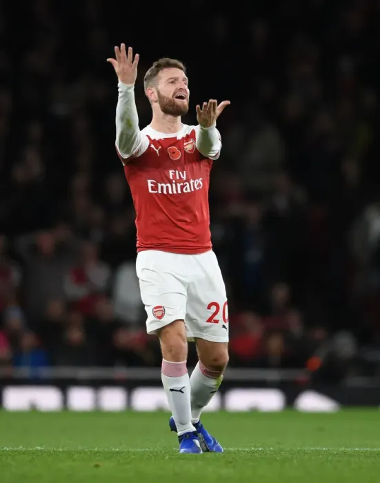 Framed Print : Mustafi's Determination: Arsenal's Wall Against Wolverhampton Wanderers