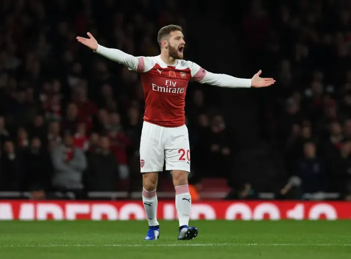 Framed Print : Mustafi's Unwavering Spirit: Arsenal's Defensive Battle against Wolverhampton Wanderers Framed Print : Mustafi's Unwavering Spirit: Arsenal's Defensive Battle against Wolverhampton Wanderers