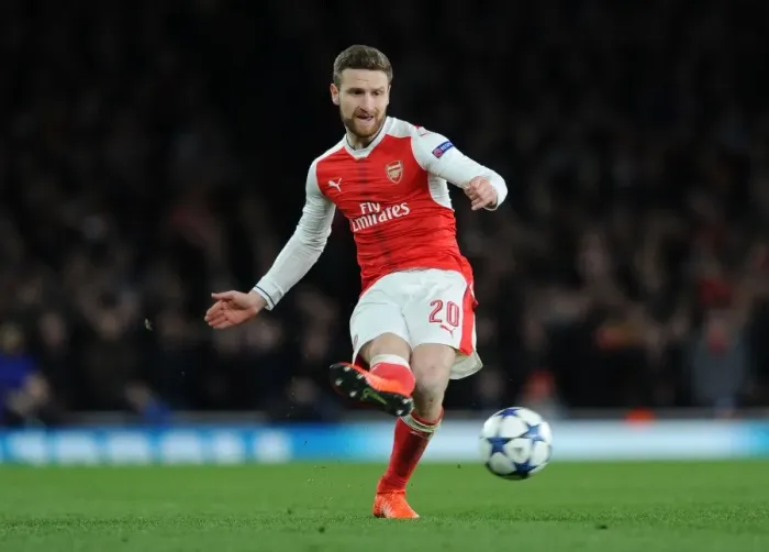 Framed Print : Mustafi's Unyielding Display: Arsenal vs. Bayern Munich UCL Clash at Emirates Stadium