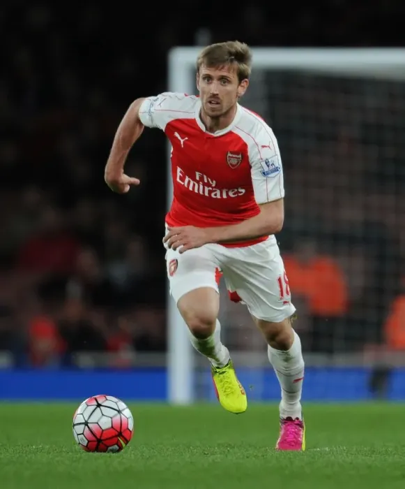 Framed Print : Nacho Monreal in Action: Arsenal vs. West Bromwich Albion, Premier League 2015-16