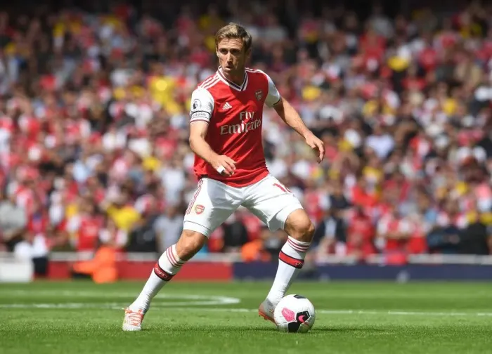 Framed Print : Nacho Monreal in Action: Arsenal vs. Burnley (2019-20 Premier League)