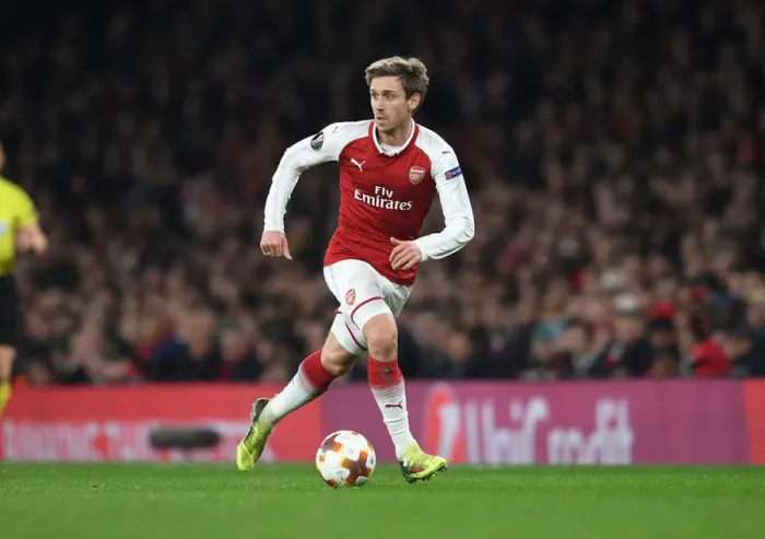 Framed Print : Nacho Monreal in Action: Arsenal vs AC Milan, UEFA Europa League 2018 Framed Print : Nacho Monreal in Action: Arsenal vs AC Milan, UEFA Europa League 2018