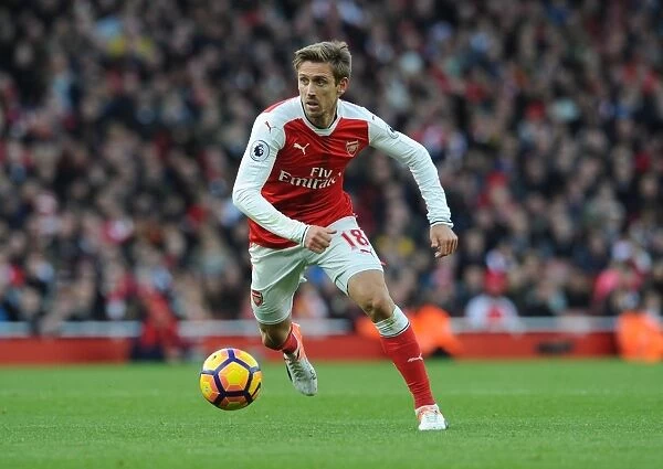 Nacho Monreal in Action: Arsenal vs AFC Bournemouth, Premier League 2016 / 17