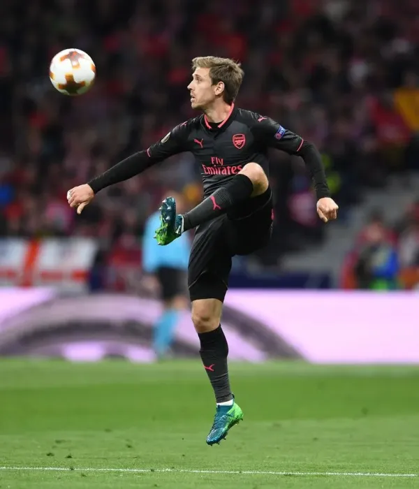 Framed Print : Nacho Monreal in Action: Arsenal vs Atletico Madrid, UEFA Europa League Semi-Final Framed Print : Nacho Monreal in Action: Arsenal vs Atletico Madrid, UEFA Europa League Semi-Final