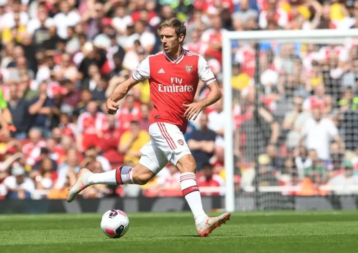 Framed Print : Nacho Monreal in Action: Arsenal vs. Burnley (2019-20) Framed Print : Nacho Monreal in Action: Arsenal vs. Burnley (2019-20)