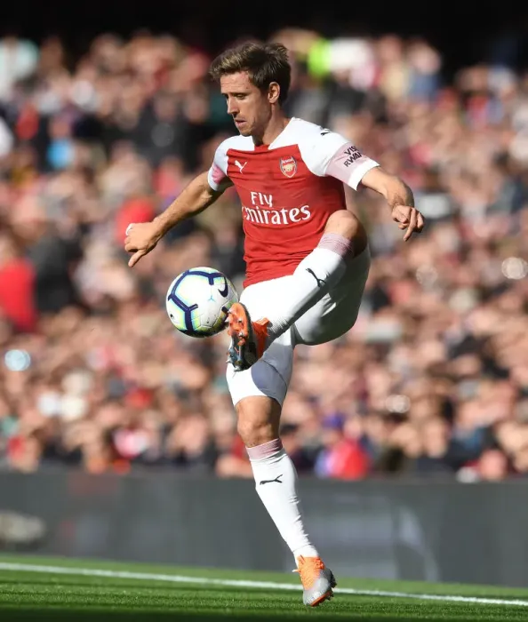 Framed Print : Nacho Monreal in Action: Arsenal vs Everton, Premier League 2018-19