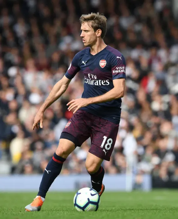 Framed Print : Nacho Monreal in Action: Arsenal vs Fulham, Premier League 2018-19