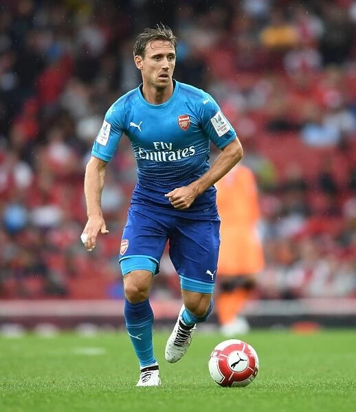 Nacho Monreal in Action: Arsenal vs SL Benfica, Emirates Cup 2017-18