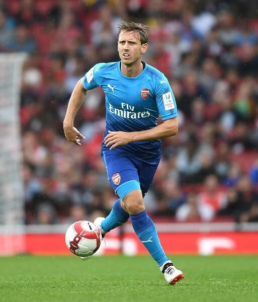 Nacho Monreal in Action: Arsenal vs SL Benfica, Emirates Cup 2017-18