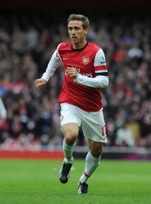 Framed Print : Nacho Monreal in Action: Arsenal vs Stoke City, Premier League 2012-13