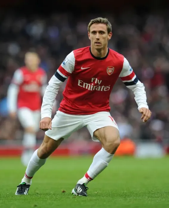 Framed Print : Nacho Monreal in Action: Arsenal vs Stoke City, Premier League 2012-13