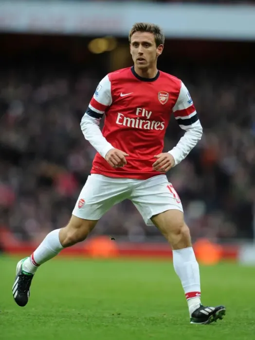 Framed Print : Nacho Monreal in Action: Arsenal vs Stoke City, Premier League 2012-13