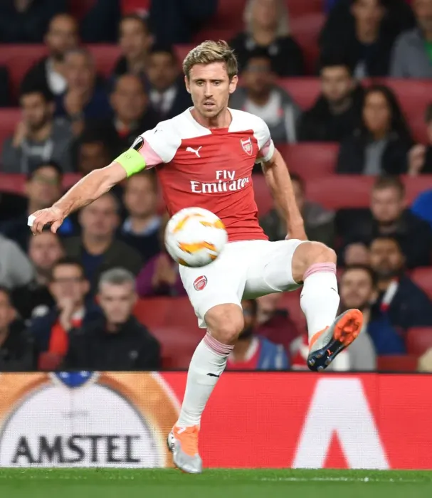 Framed Print : Nacho Monreal in Action: Arsenal vs Vorskla Poltava, UEFA Europa League 2018-19