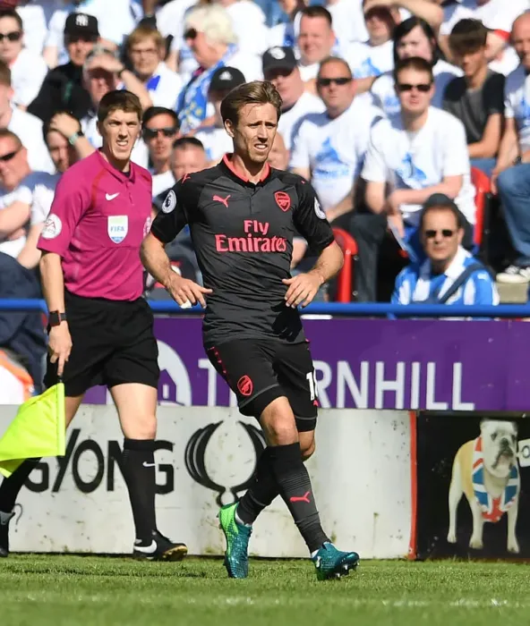 Framed Print : Nacho Monreal in Action: Huddersfield Town vs Arsenal, Premier League 2017-18