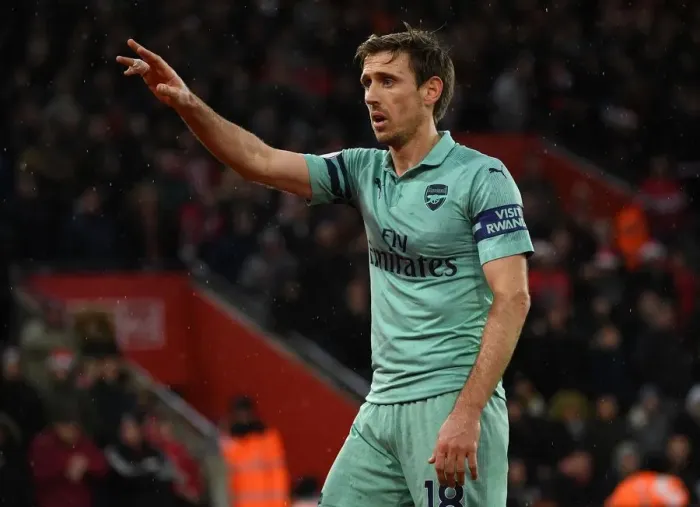 Framed Print : Nacho Monreal in Action: Southampton vs. Arsenal, Premier League 2018-19
