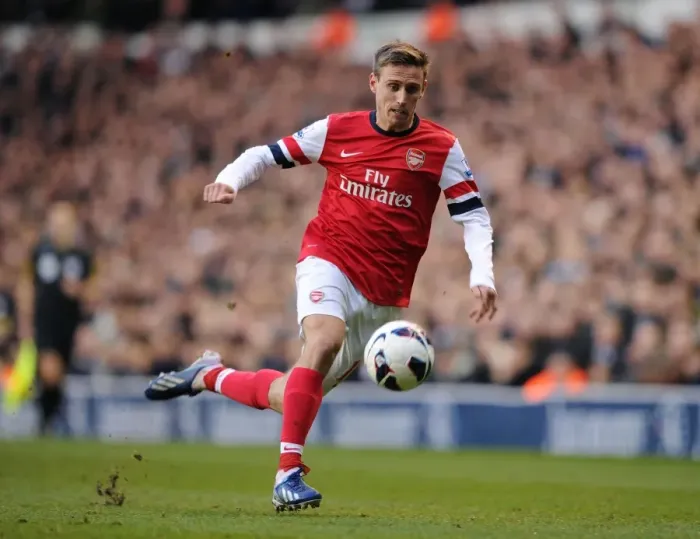 Framed Print : Nacho Monreal in Action Against Tottenham Hotspur, Premier League 2012-13 Framed Print : Nacho Monreal in Action Against Tottenham Hotspur, Premier League 2012-13