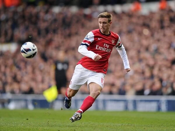 Nacho Monreal in Action: Tottenham Hotspur vs Arsenal, Premier League 2012-13