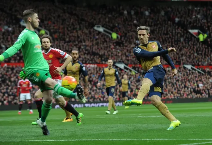 Framed Print : Nacho Monreal (Arsenal) David De Gea (Man Utd) Framed Print : Nacho Monreal (Arsenal) David De Gea (Man Utd)