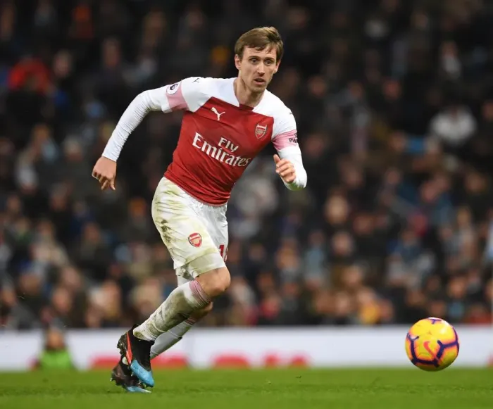 Framed Print : Nacho Monreal: Arsenal's Focus in Manchester City Showdown (2018-19) Framed Print : Nacho Monreal: Arsenal's Focus in Manchester City Showdown (2018-19)