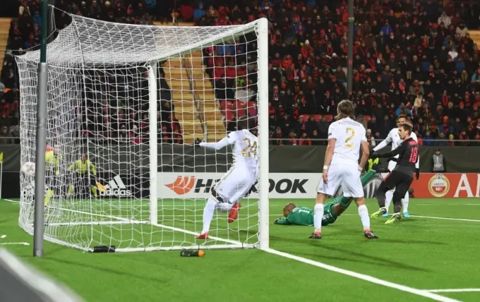 Framed Print : Nacho Monreal Scores First Arsenal Goal in Europa League Match against Ostersunds FK Framed Print : Nacho Monreal Scores First Arsenal Goal in Europa League Match against Ostersunds FK