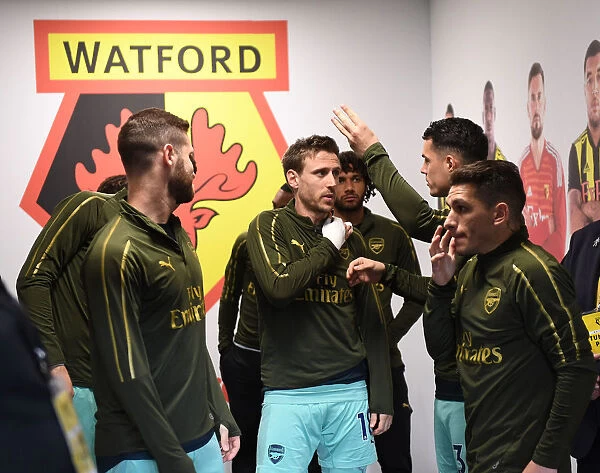 Nacho Monreal in the Tunnel: Arsenal's Pre-Match Focus vs. Watford (2018-19)