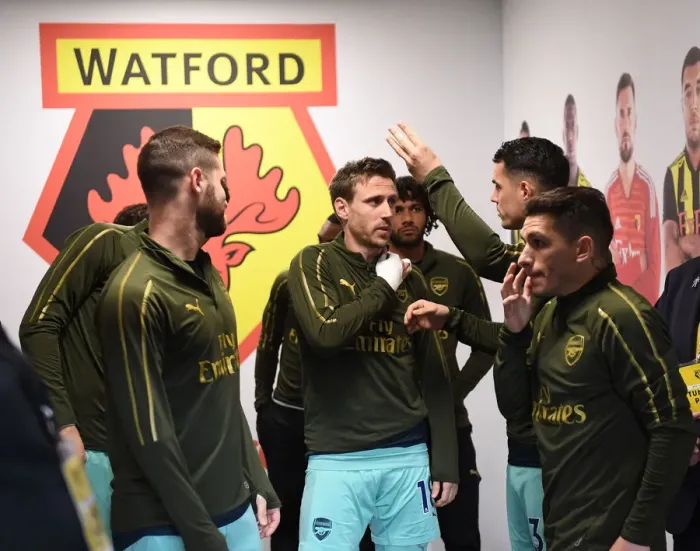 Framed Print : Nacho Monreal in the Tunnel: Arsenal's Pre-Match Focus vs. Watford (2018-19)
