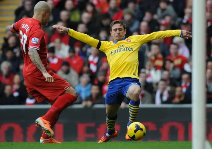 Framed Print : Nacho Monreal vs. Martin Skrtel: Intense Battle at Anfield (Liverpool v Arsenal, Premier League 2013-14) Framed Print : Nacho Monreal vs. Martin Skrtel: Intense Battle at Anfield (Liverpool v Arsenal, Premier League 2013-14)