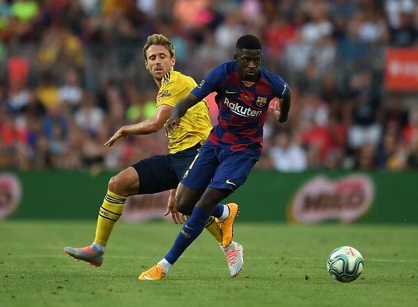 Nacho Monreal vs. Ousmane Dembele: FC Barcelona vs. Arsenal Pre-Season Clash, 2019